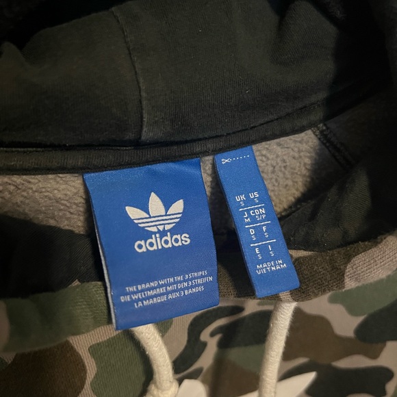 Camo Adidas Hoodie - woman’s size small - Picture 3 of 5